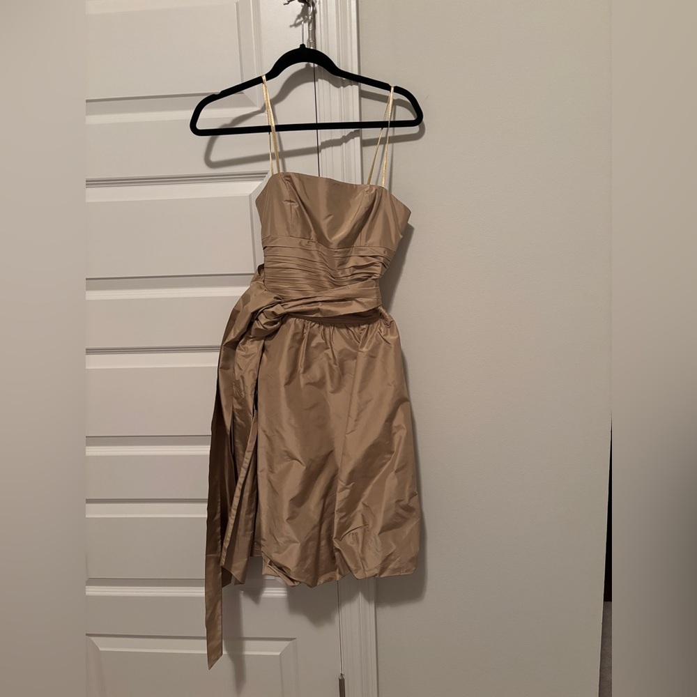 BCBG Max Azria Champagne Strapless Dress